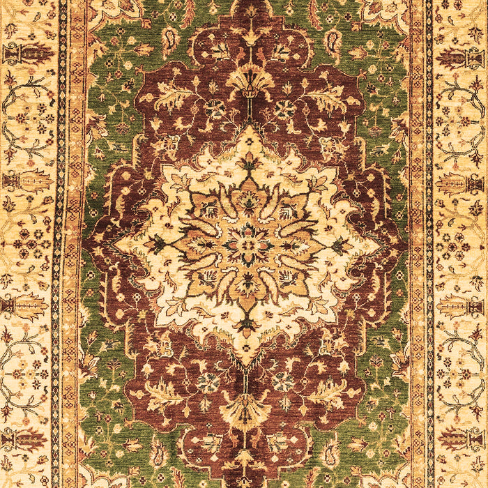 Abstract Brown Modern Rug, abs3181brn
