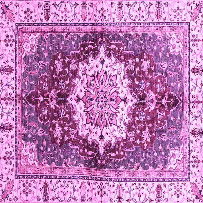 Square Abstract Purple Modern Rug, abs3181pur