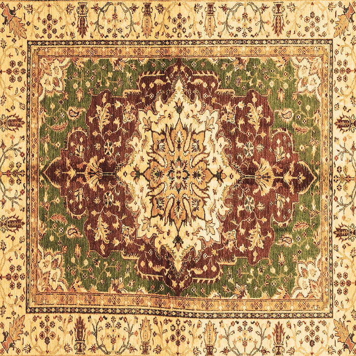 Square Abstract Brown Modern Rug, abs3181brn