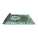 Sideview of Abstract Light Blue Modern Rug, abs3181lblu