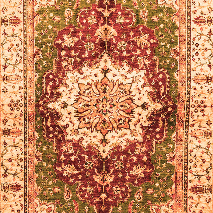 Machine Washable Abstract Orange Modern Area Rugs, wshabs3181org