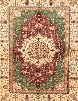 Machine Washable Abstract Yellow Rug, wshabs3181