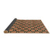 Sideview of Abstract Orange Modern Rug, abs3182