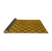 Sideview of Abstract Yellow Modern Rug, abs3182yw