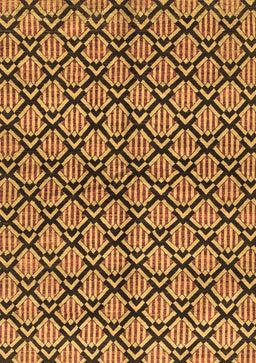 Abstract Brown Modern Rug, abs3182brn