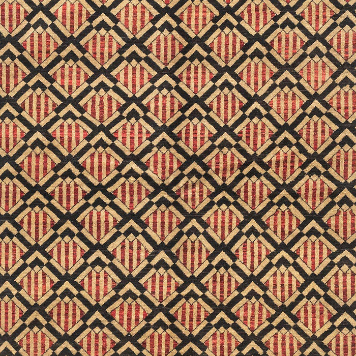 Machine Washable Abstract Orange Rug, wshabs3182