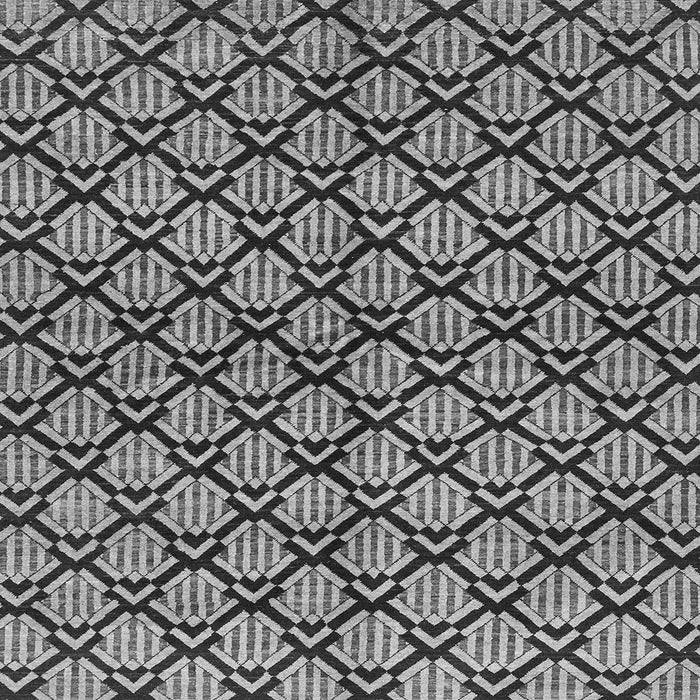 Square Abstract Gray Modern Rug, abs3182gry