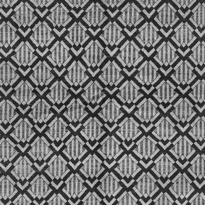 Machine Washable Abstract Gray Modern Rug, wshabs3182gry