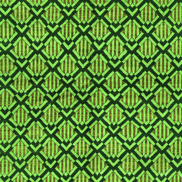 Machine Washable Abstract Green Modern Area Rugs, wshabs3182grn
