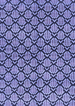Abstract Blue Modern Rug, abs3182blu