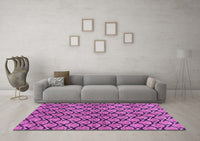 Machine Washable Abstract Purple Modern Rug, wshabs3182pur