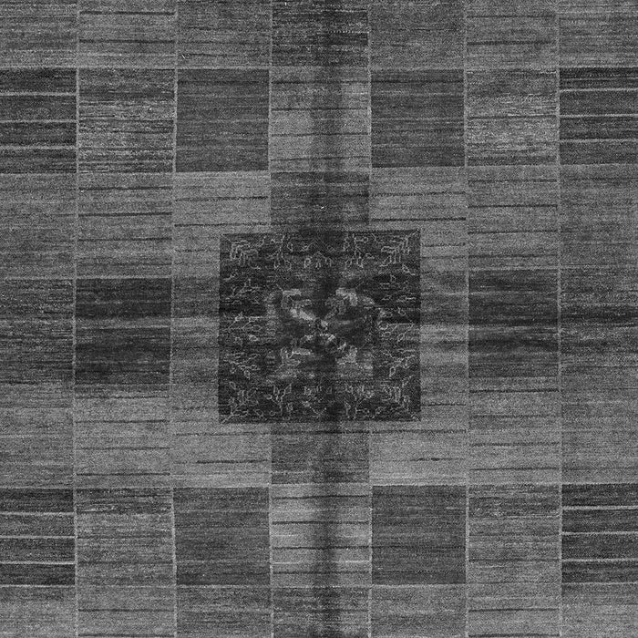 Checkered Gray Modern Rug, abs3183gry