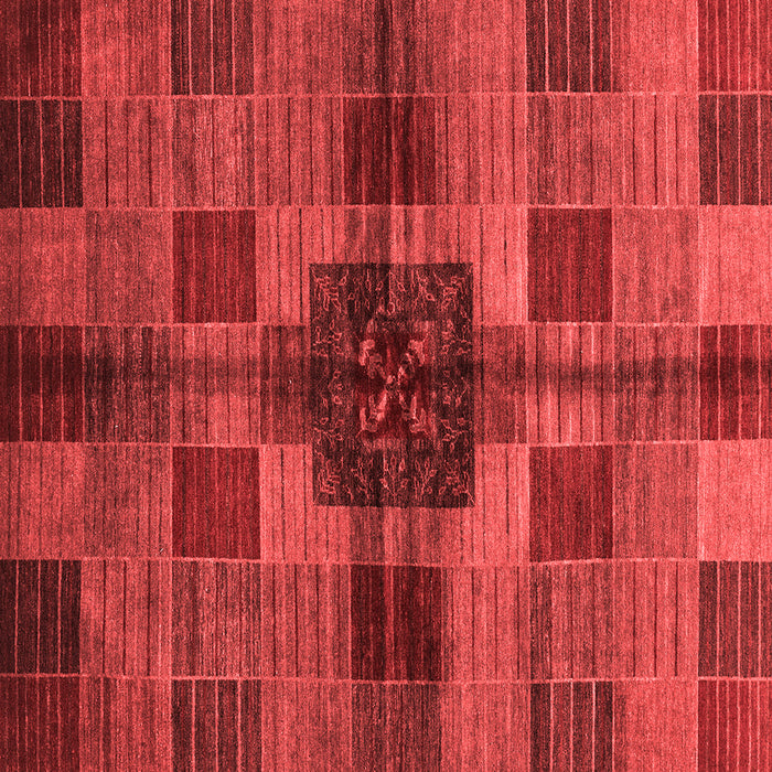 Machine Washable Checkered Red Modern Rug, wshabs3183red