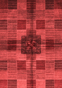 Checkered Red Modern Rug, abs3183red