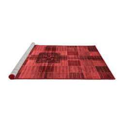 Modern Red Washable Rugs
