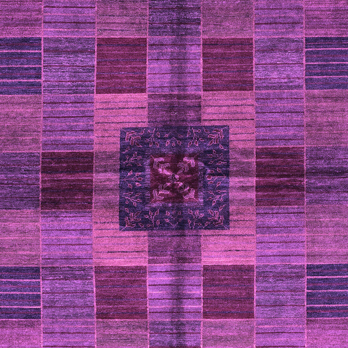 Machine Washable Checkered Purple Modern Area Rugs, wshabs3183pur