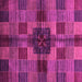 Square Checkered Pink Modern Rug, abs3183pnk