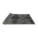 Sideview of Checkered Gray Modern Rug, abs3183gry