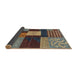 Sideview of Abstract Bakers Brown Modern Rug, abs3184