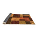 Sideview of Abstract Orange Modern Rug, abs3184org