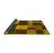 Sideview of Abstract Yellow Modern Rug, abs3184yw