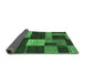 Sideview of Abstract Emerald Green Modern Rug, abs3184emgrn