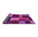 Sideview of Abstract Pink Modern Rug, abs3184pnk