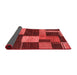 Abstract Red Modern Area Rugs