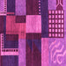 Square Abstract Pink Modern Rug, abs3184pnk