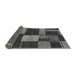 Sideview of Abstract Gray Modern Rug, abs3184gry