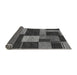 Sideview of Abstract Gray Modern Rug, abs3184gry