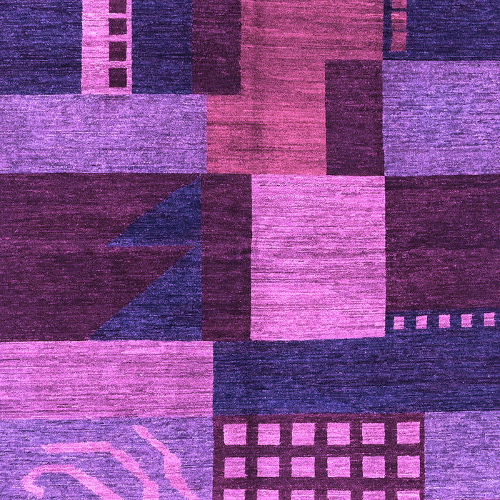 Machine Washable Abstract Purple Modern Area Rugs, wshabs3184pur
