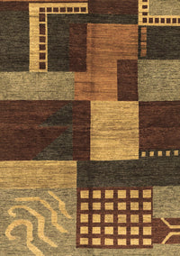 Abstract Brown Modern Rug, abs3184brn