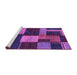 Sideview of Machine Washable Abstract Purple Modern Area Rugs, wshabs3184pur