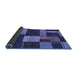 Sideview of Abstract Blue Modern Rug, abs3184blu