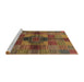 Sideview of Machine Washable Abstract Light Brown Rug, wshabs3185