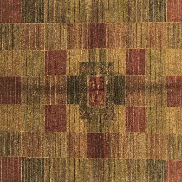 Square Checkered Brown Modern Rug, abs3185brn
