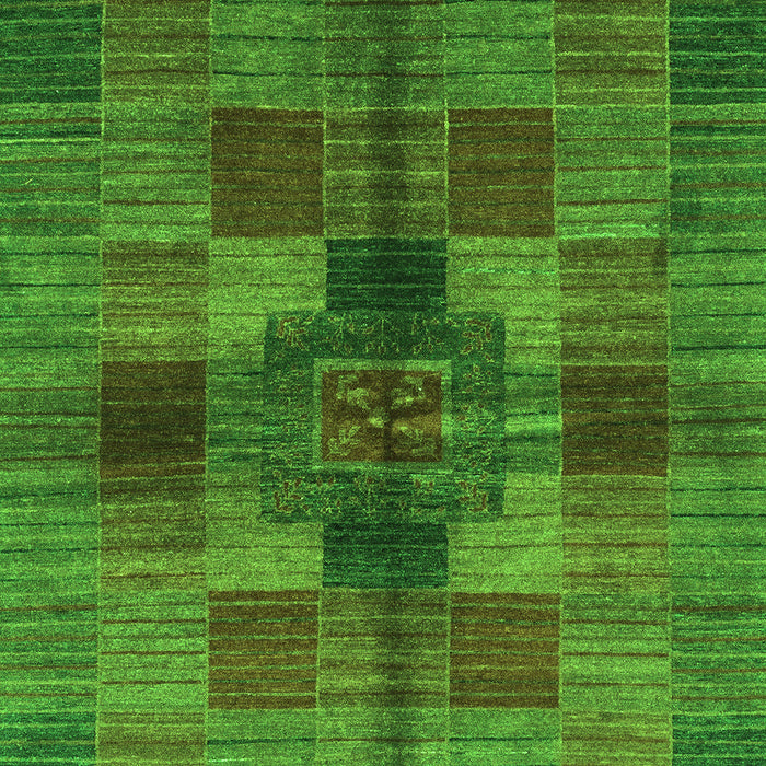 Checkered Green Modern Rug, abs3185grn