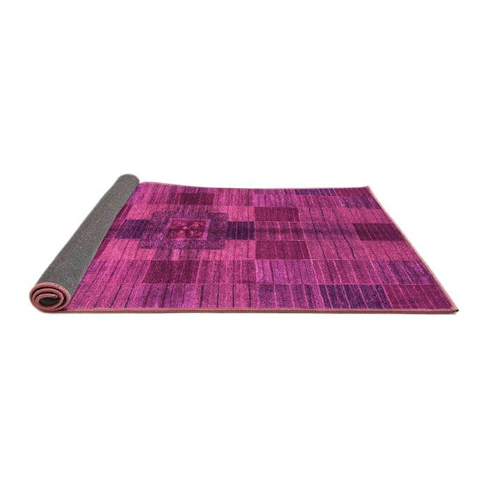 Sideview of Checkered Pink Modern Rug, abs3185pnk