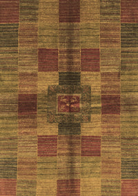 Checkered Brown Modern Rug, abs3185brn