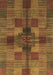 Checkered Brown Modern Rug, abs3185brn