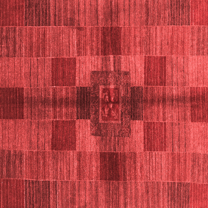 Checkered Red Modern Rug, abs3185red