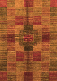 Checkered Orange Modern Rug, abs3185org