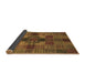 Sideview of Checkered Brown Modern Rug, abs3185brn