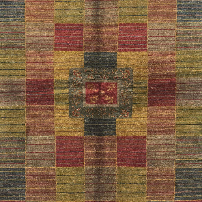 Machine Washable Abstract Light Brown Rug, wshabs3185