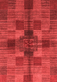 Checkered Red Modern Rug, abs3185red