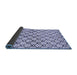 Sideview of Abstract Blue Modern Rug, abs3186blu