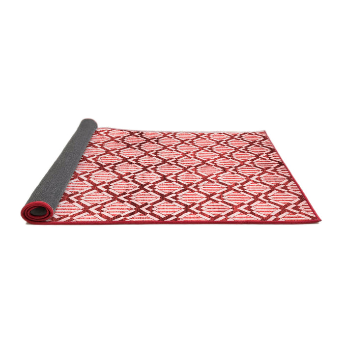 Abstract Red Modern Area Rugs