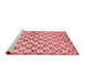 Modern Red Washable Rugs