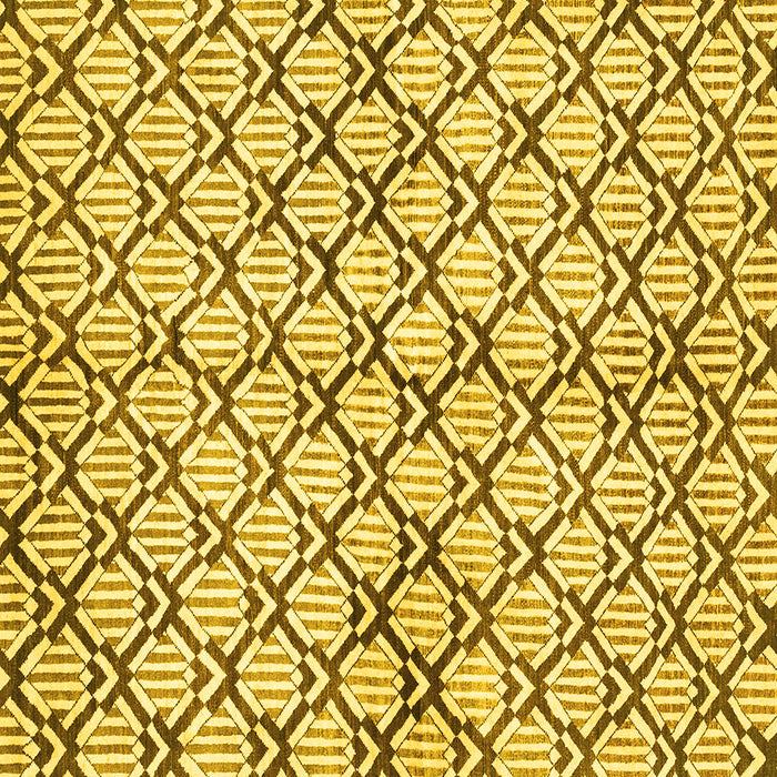Square Machine Washable Abstract Yellow Modern Rug, wshabs3186yw